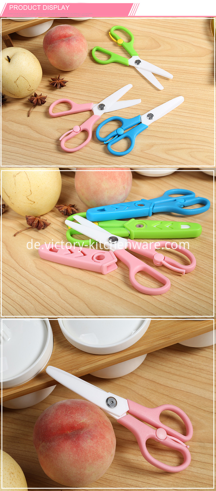 Baby-Lebensmittel-Sicherheitsschere Baby food safety scissors